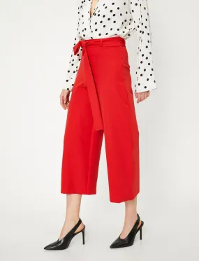 16299 Red Culotte Trousers