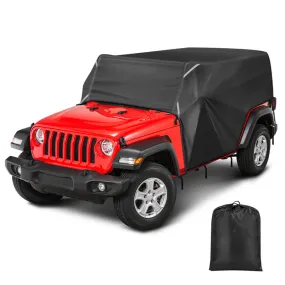 420D Oxford Cab Cover for Jeep Wrangler JK & JL 4 Door Accommodate Light Bar