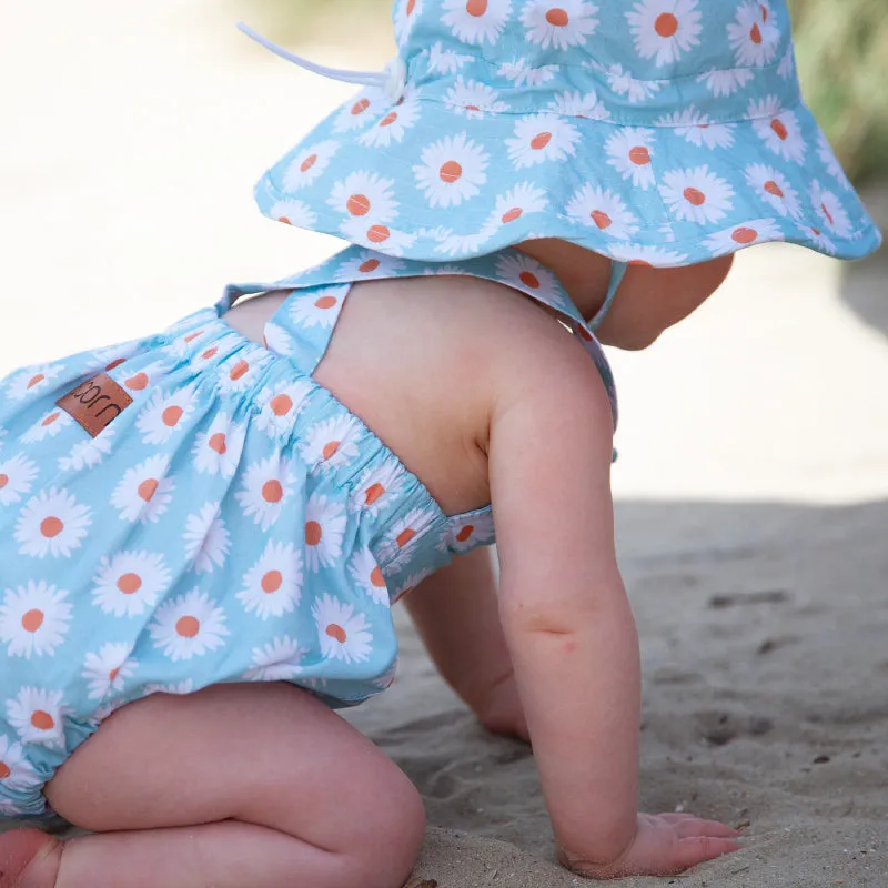 Acorn Romper - Daisy Turquoise