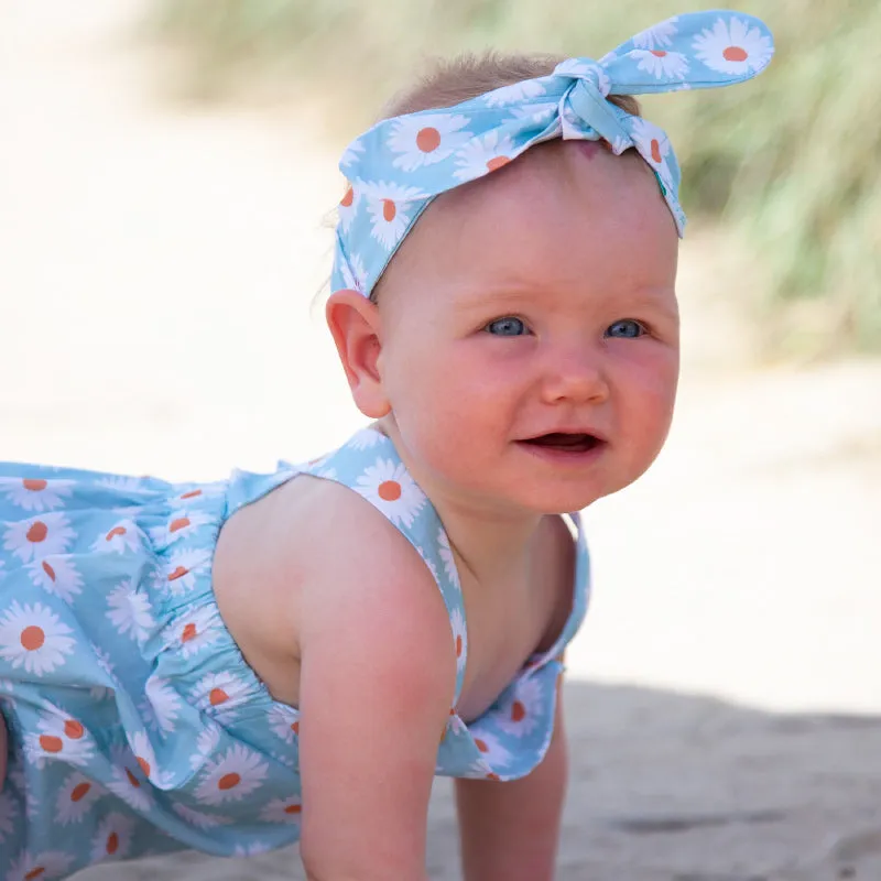 Acorn Romper - Daisy Turquoise