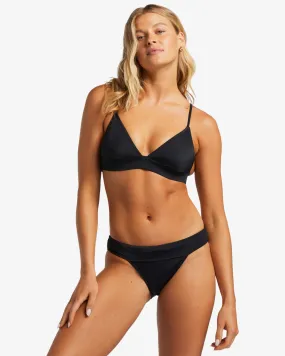 A/Div Banded Triangle Bikini Top - Black