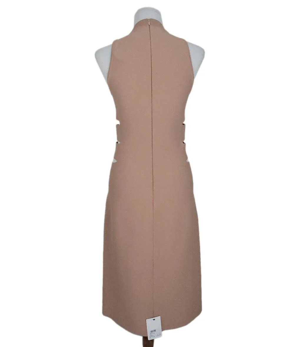 Alaia Beige Cutout Midi Dress sz 8