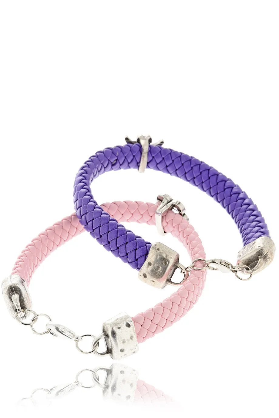 ALBERTO GALLETI KIMBERLEY Pink Purple Bracelets (set of 2)