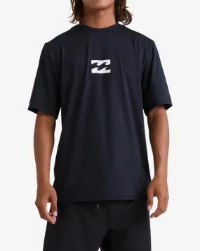 All Day Wave Loose Fit Short Sleeve Surf Tee - Black