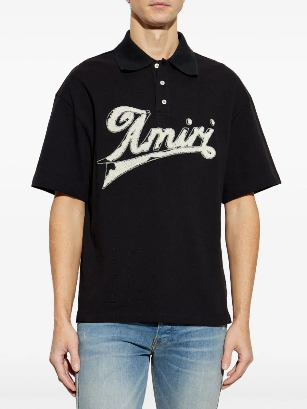 AMIRI Distressed Polo for Men