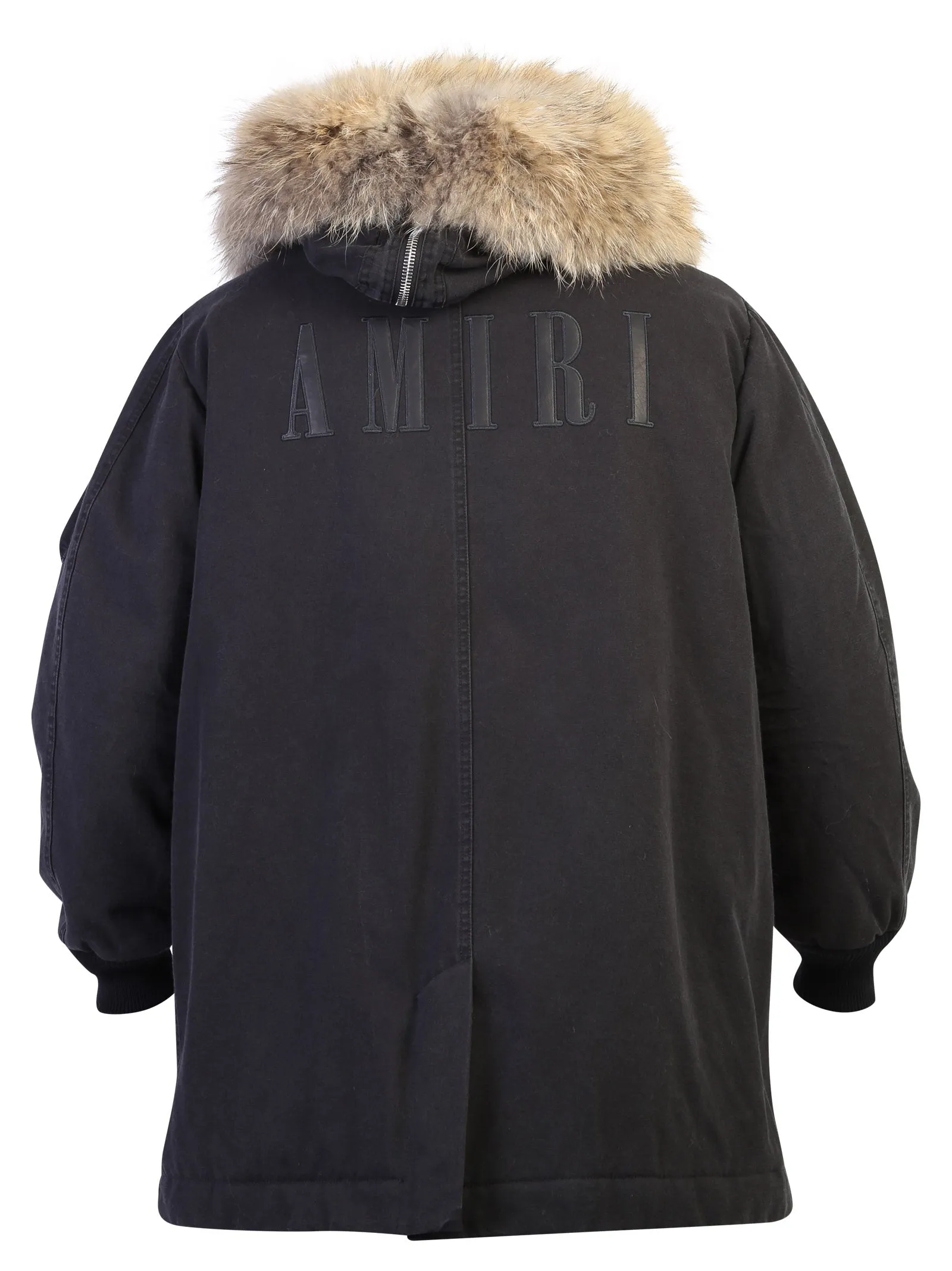 Amiri Fur Hooded Parka Coat