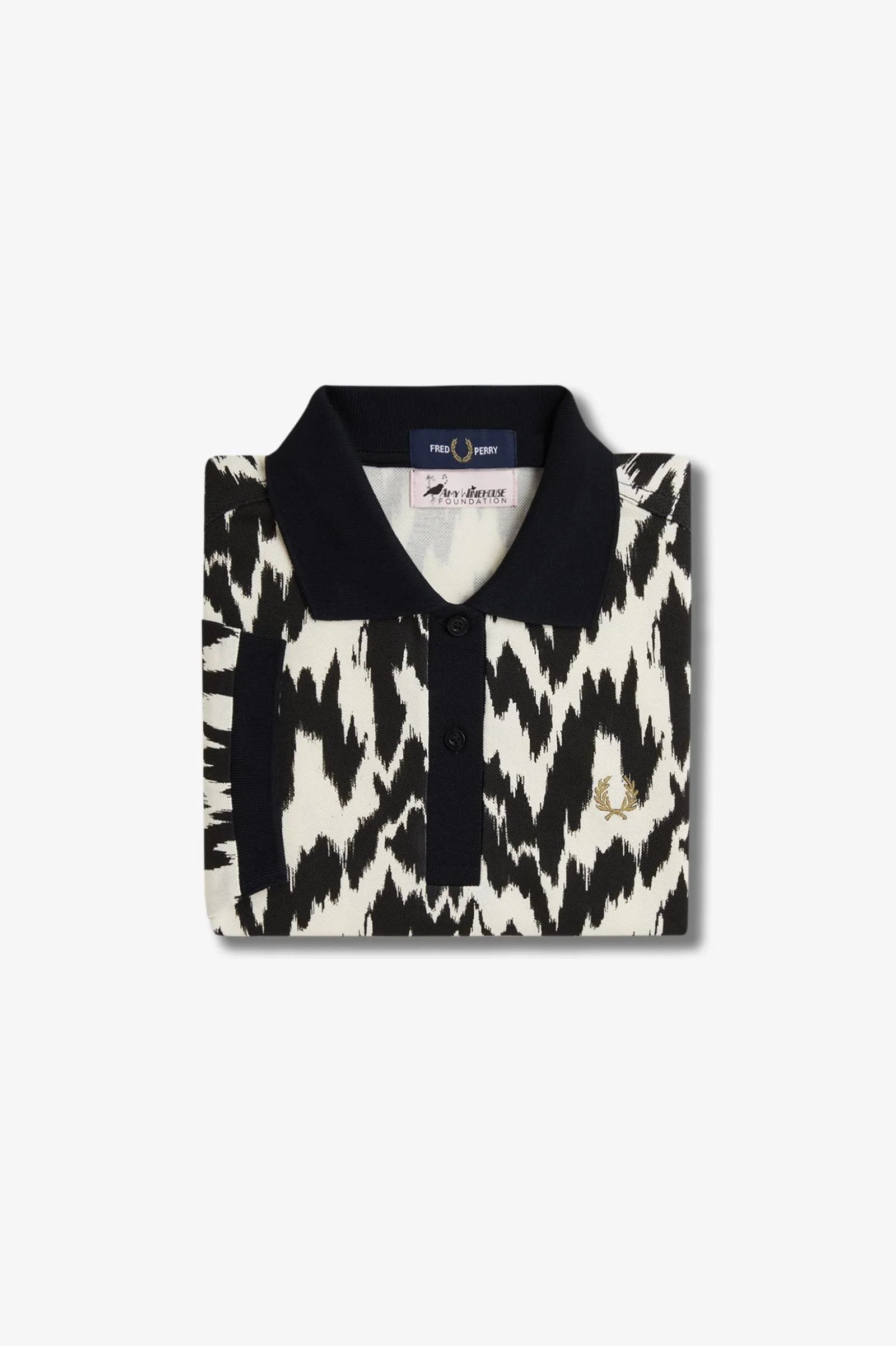 Amy Winehouse Animal Print Fred Perry Shirt