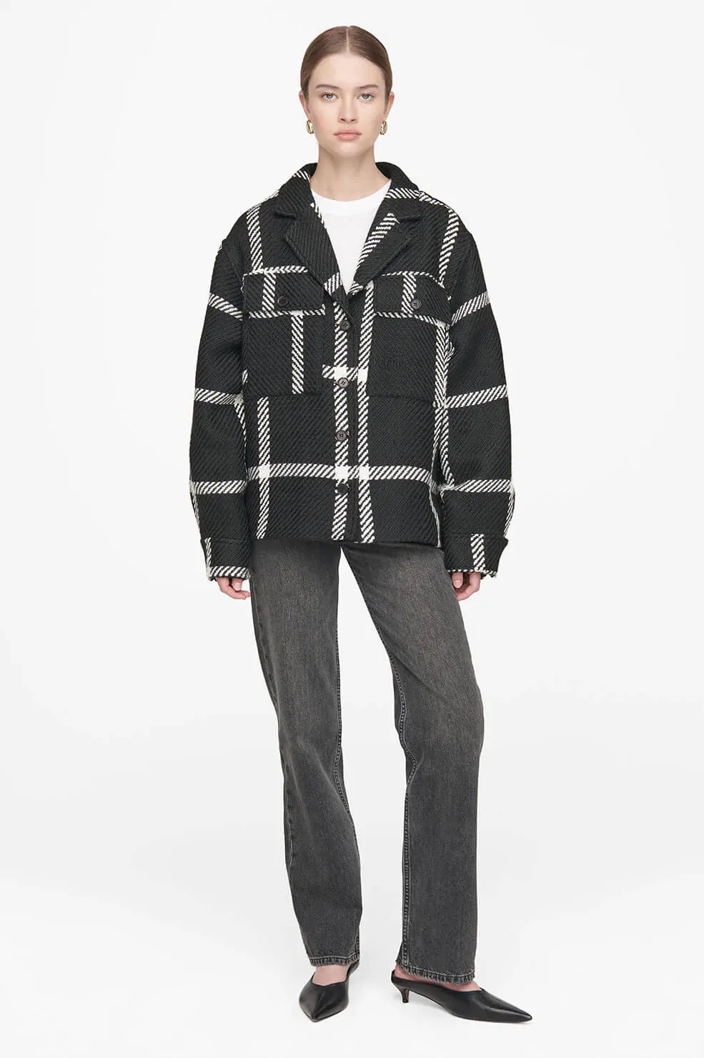 Anine Bing - Flynn Jacket in Black Check