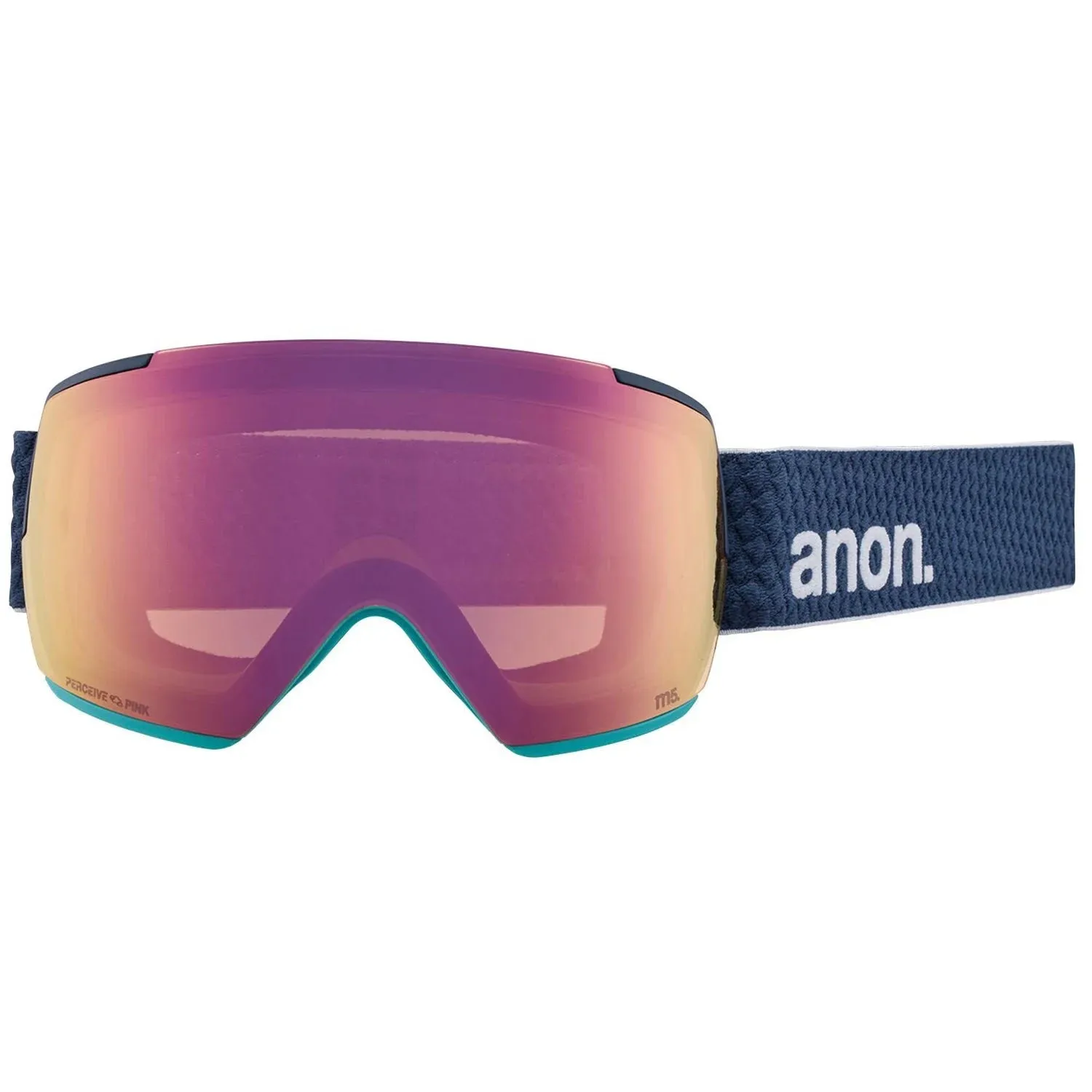 Anon M5 Goggles & MFI Face Mask & Spare Lens Low Bridge Fit 2024 Nightfall / Perceive Variable Blue Lens