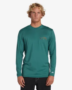 Arch Fill Loose Fit Long Sleeve Surf Tee - Billiard