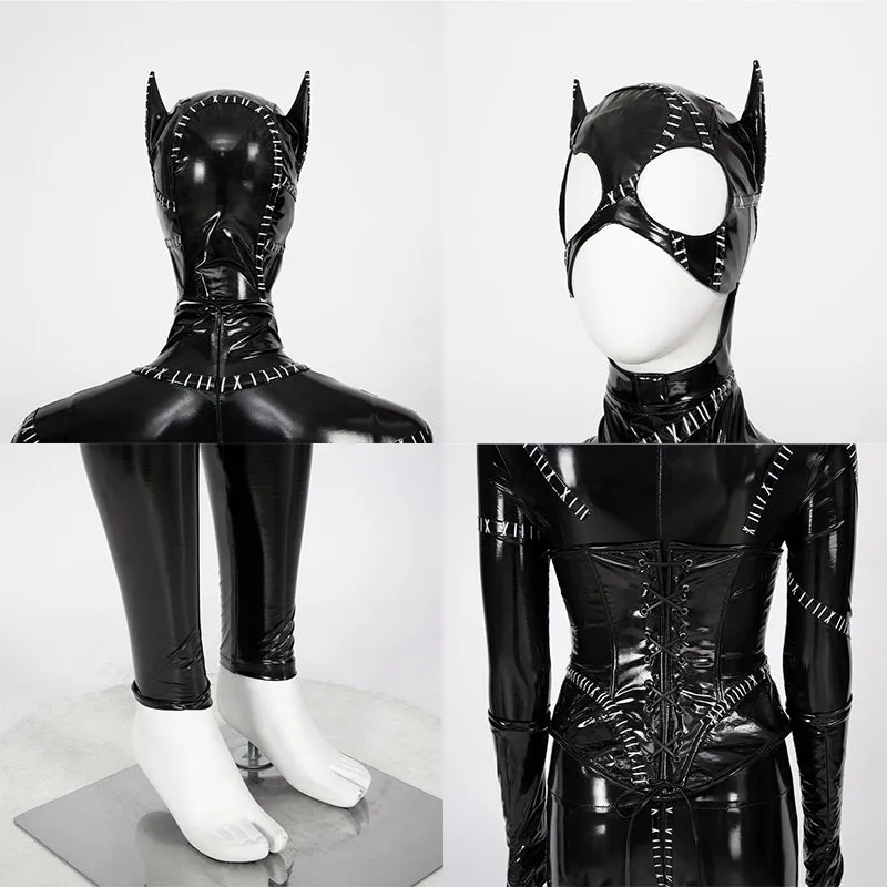 Batman Returns 1992 Movie Catwoman Selina Kyle Cosplay Costume