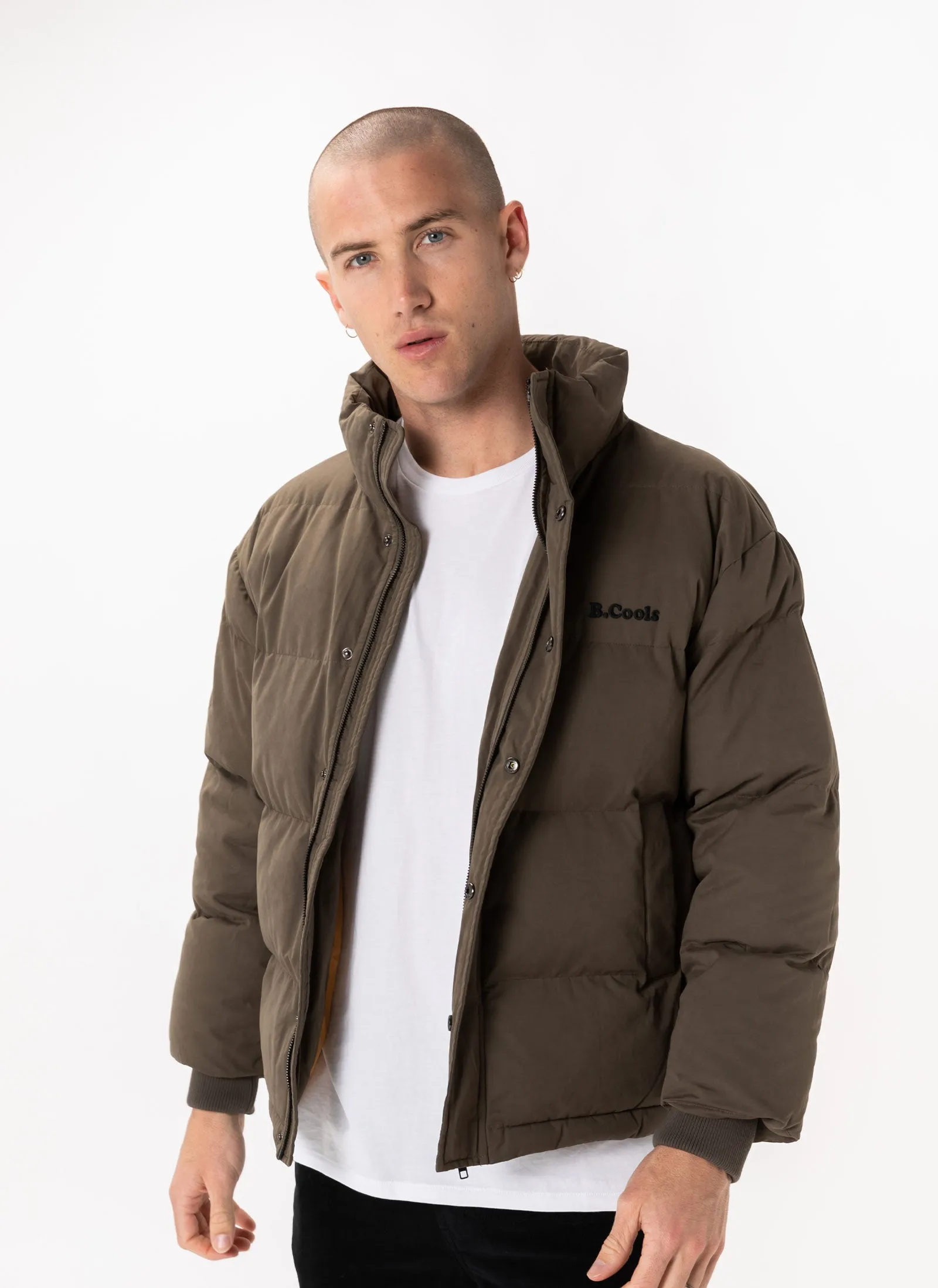 B.Cools Puffer Jacket Olive