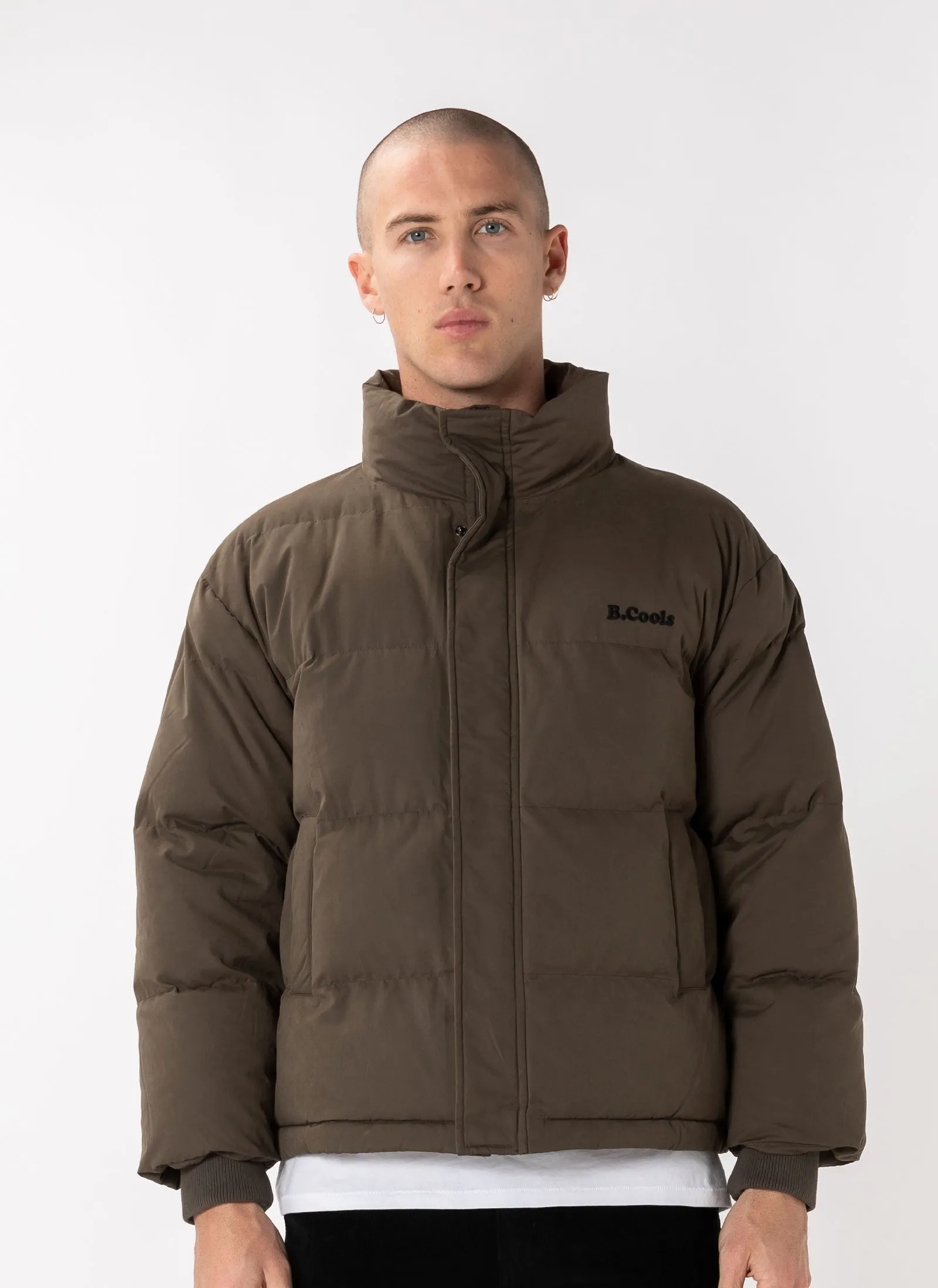 B.Cools Puffer Jacket Olive