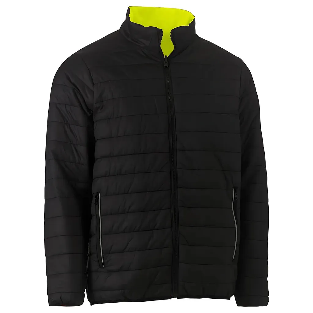 Bisley 333M6350H-YEL/2XL ANSI Type R Class 3 Reversible Puffer Jacket