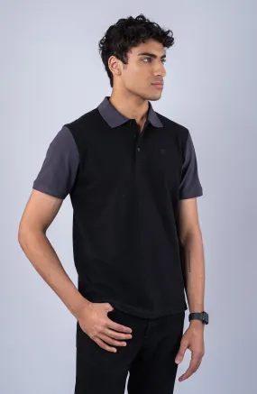 Black Cross Polo Shirt