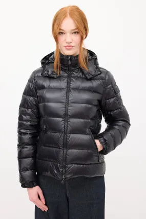 Black Down & Nylon Bady Puffer Jacket