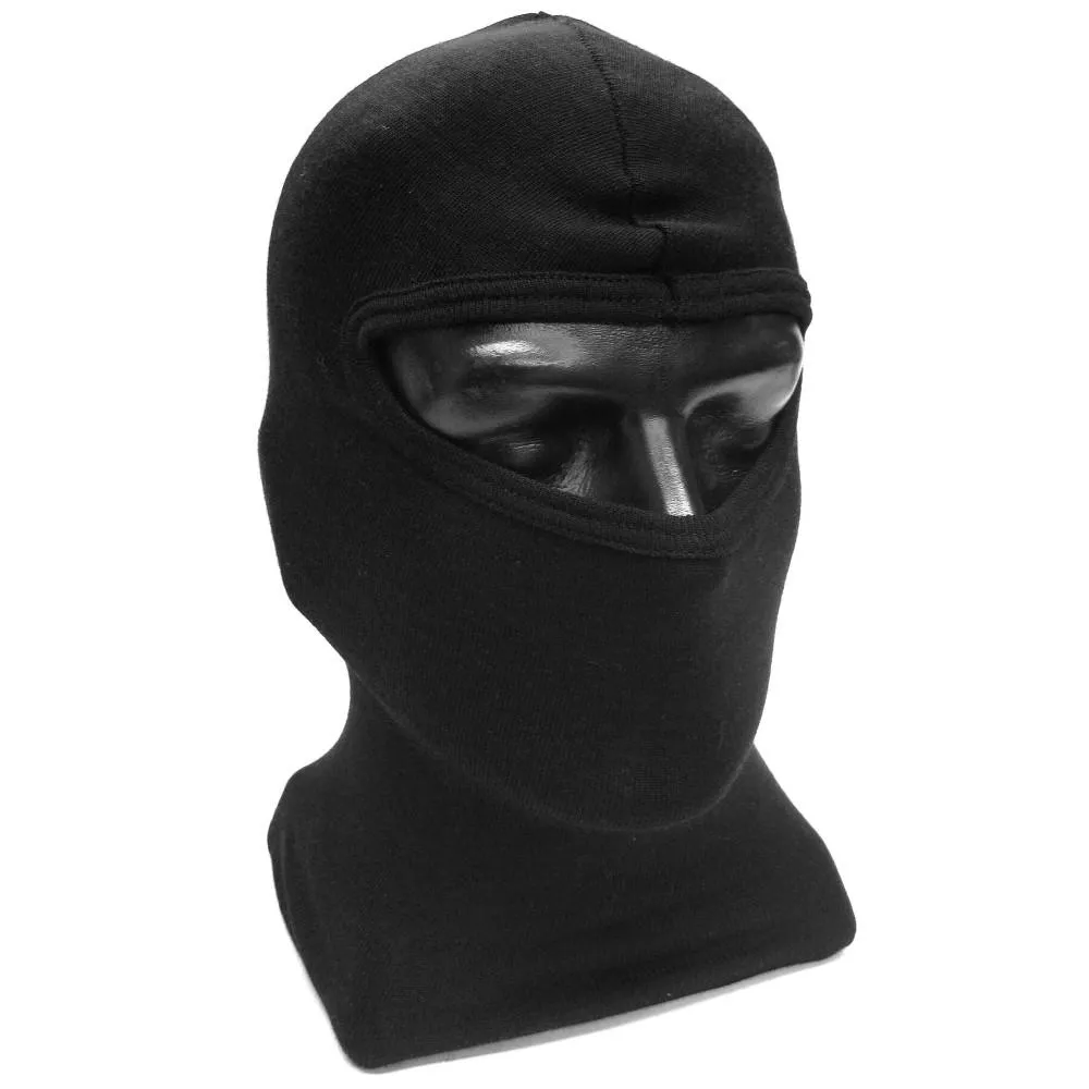 Black One Hole Polyprop Balaclava