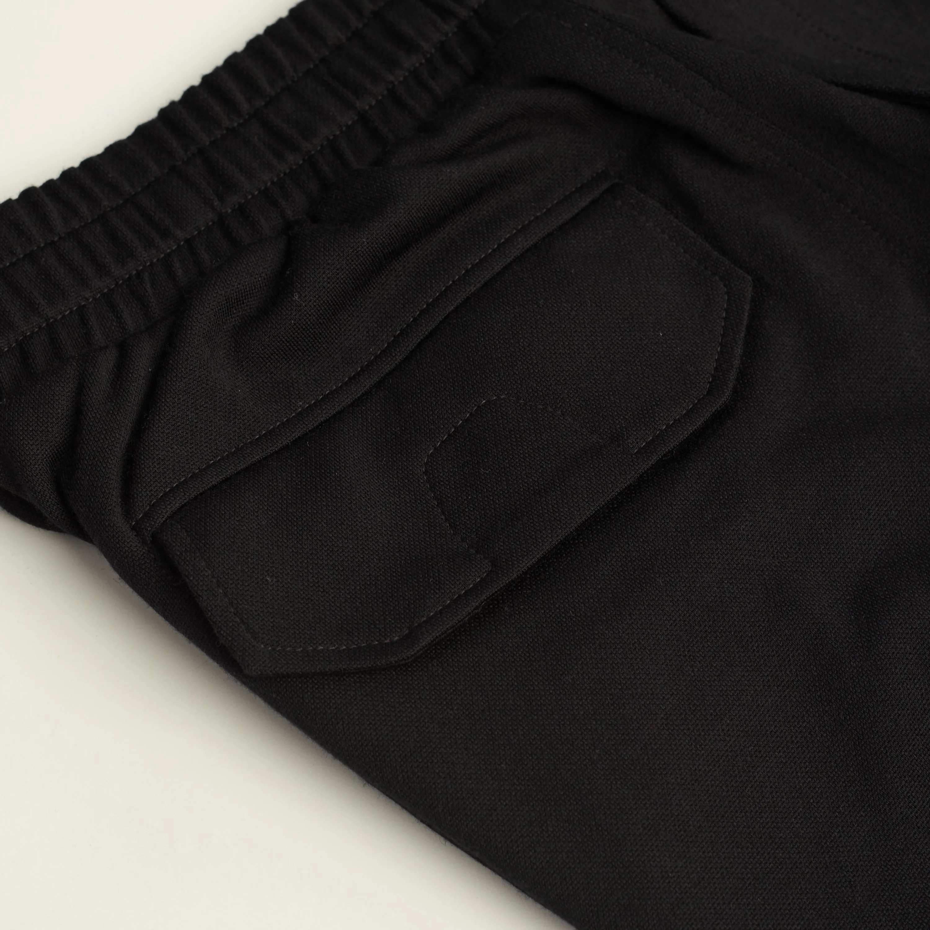 Black Sweatpants - Multipockets, Virgin Wool