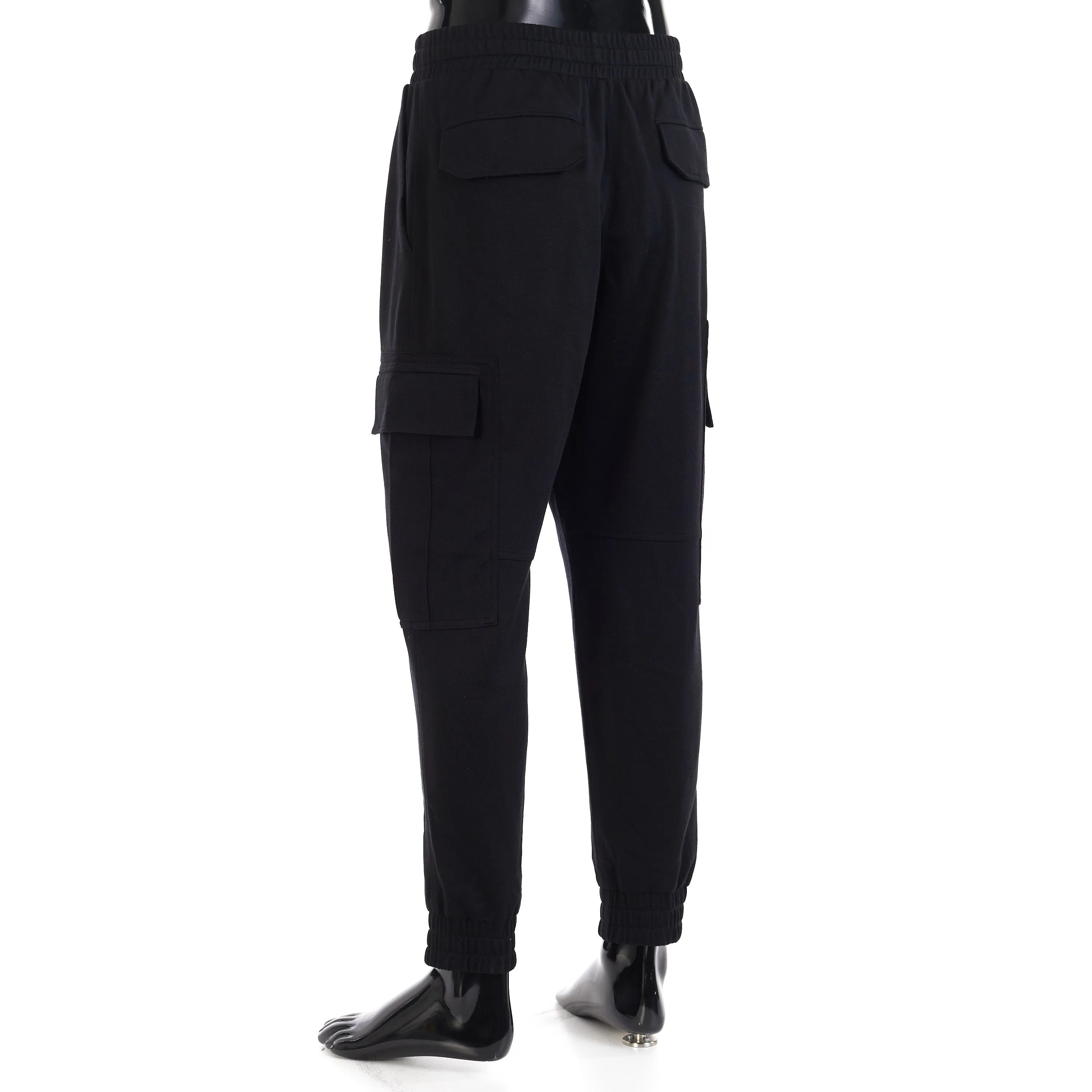 Black Sweatpants - Multipockets, Virgin Wool