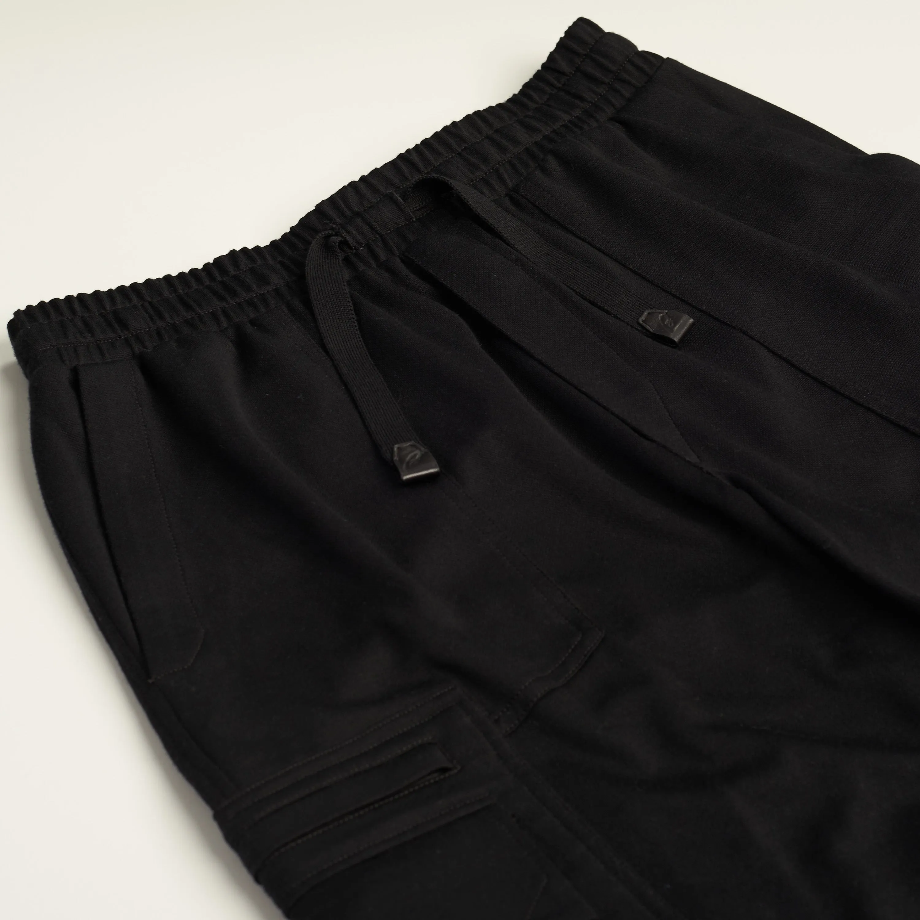 Black Sweatpants - Multipockets, Virgin Wool