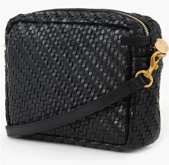 Black Woven Crossbody