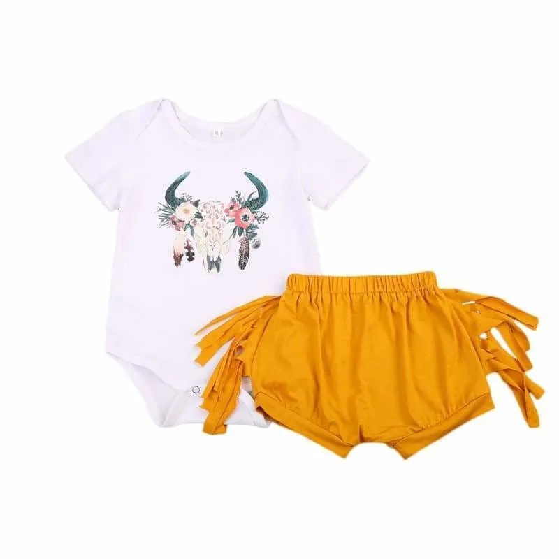 Boho Baby Girl Summer Set