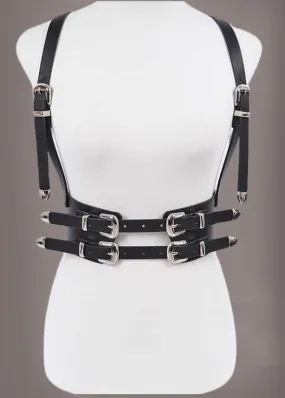 Buckle Suspender Harness Corset Belt