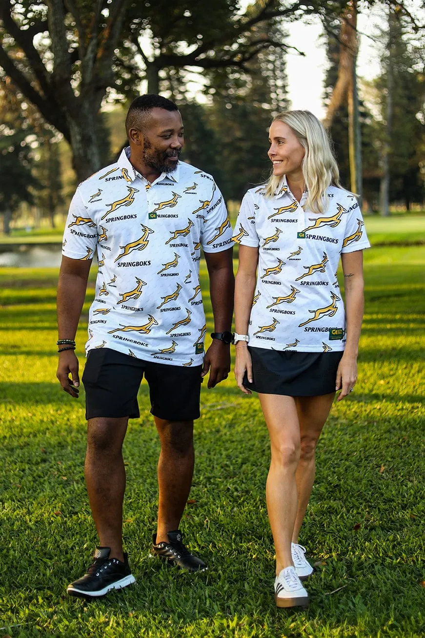 CA Springbok Golf Shirt | White Bokke