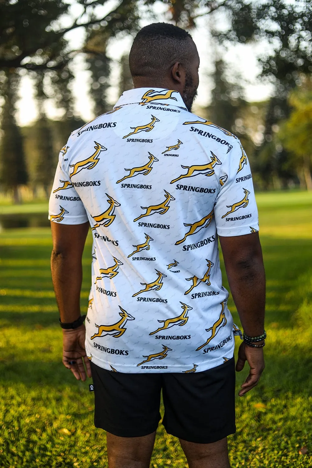 CA Springbok Golf Shirt | White Bokke