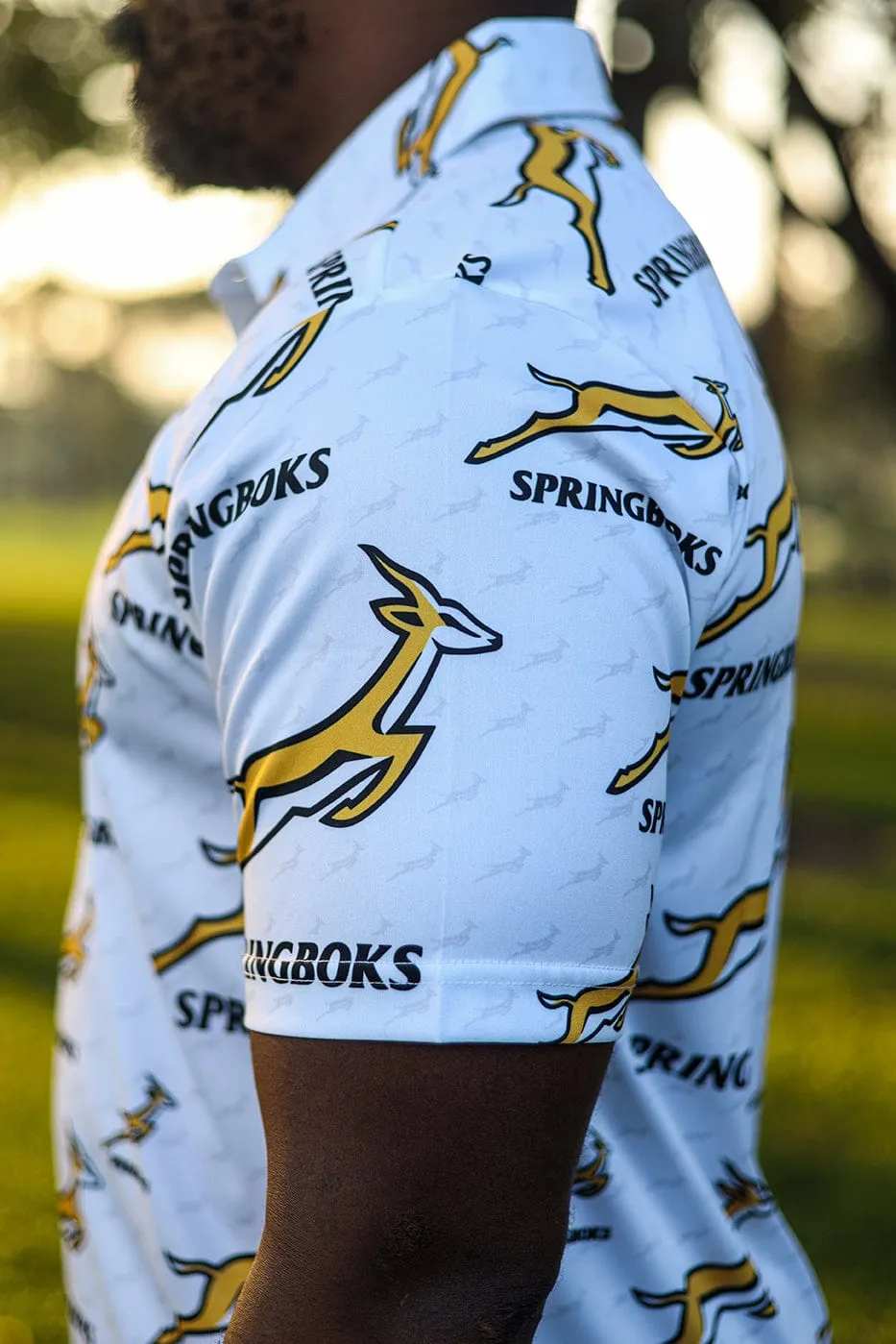 CA Springbok Golf Shirt | White Bokke