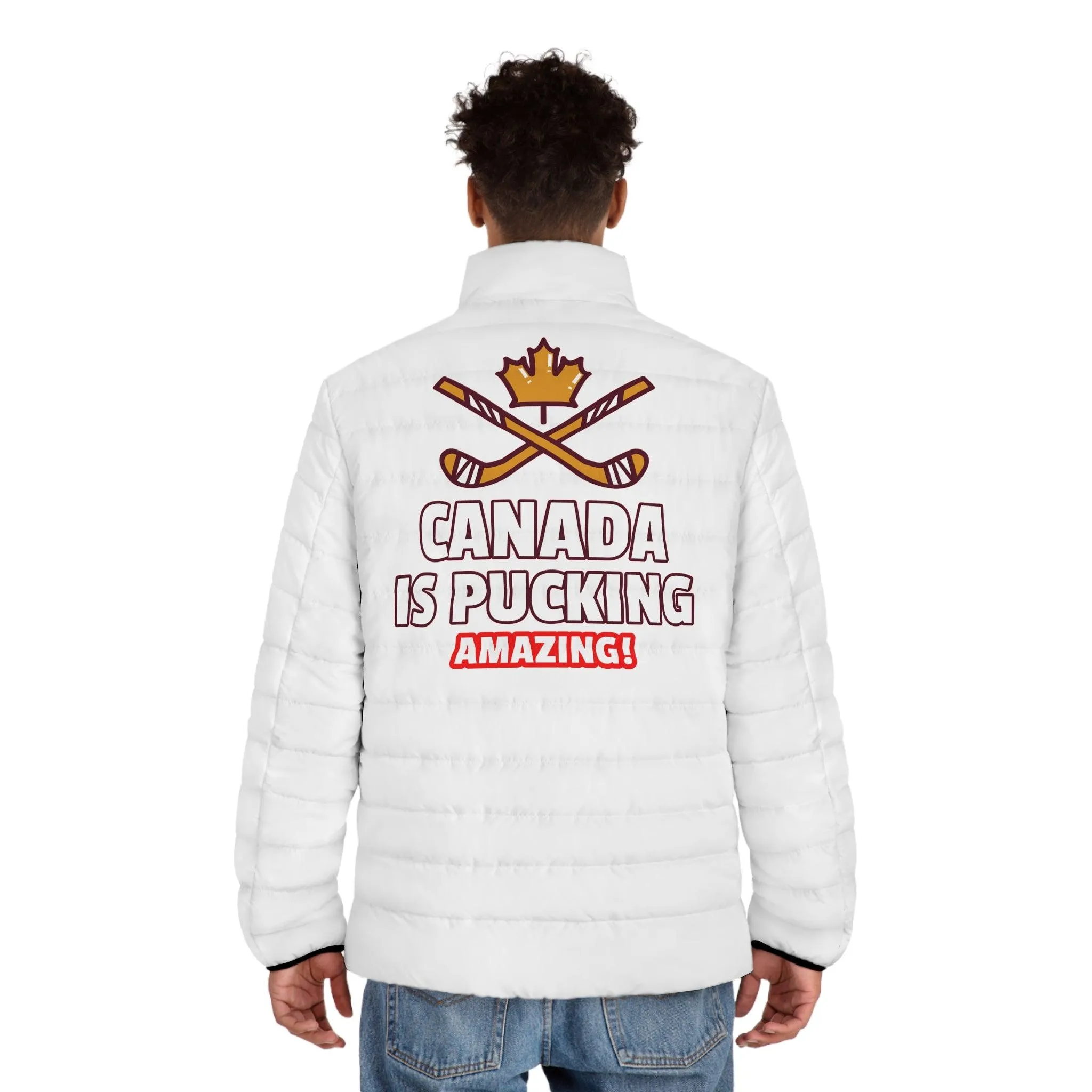 Canada Is Pucking Amazing! - Men's Puffer Jacket