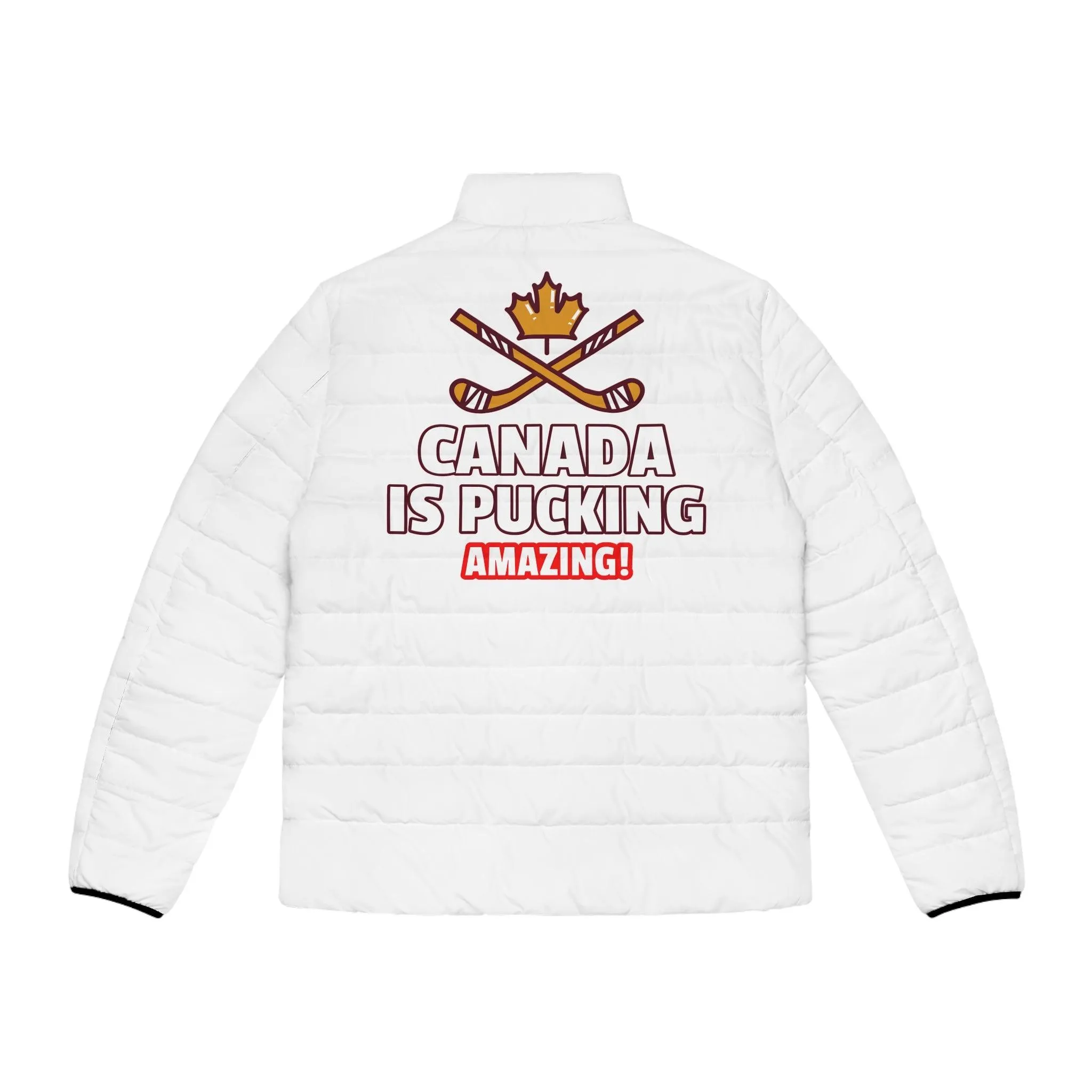 Canada Is Pucking Amazing! - Men's Puffer Jacket