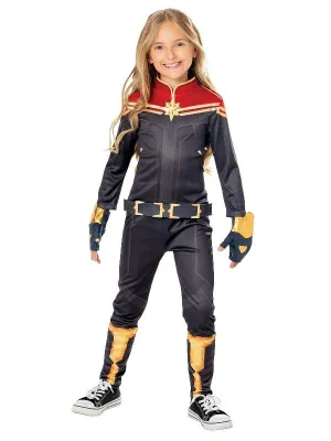 Captain Marvel Deluxe Costume for Kids - Marvel The Marvels