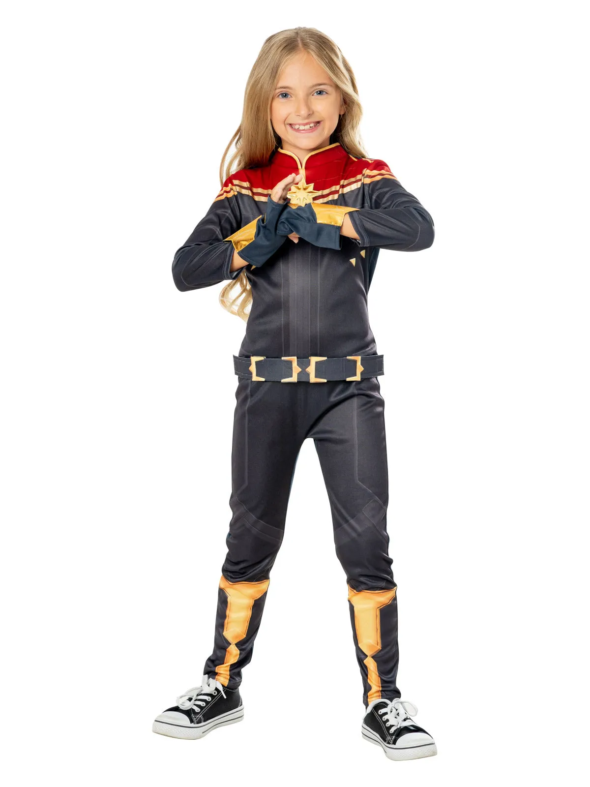 Captain Marvel Deluxe Costume for Kids - Marvel The Marvels