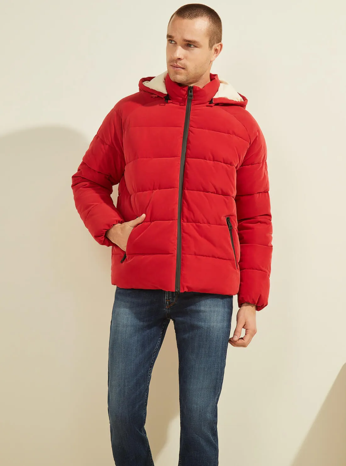 Chili Red Puffer Jacket