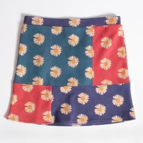 Color Block Daisy Skirt