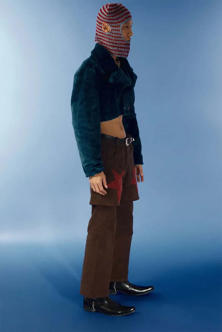 Corduroy Millennium Style Flared Pants