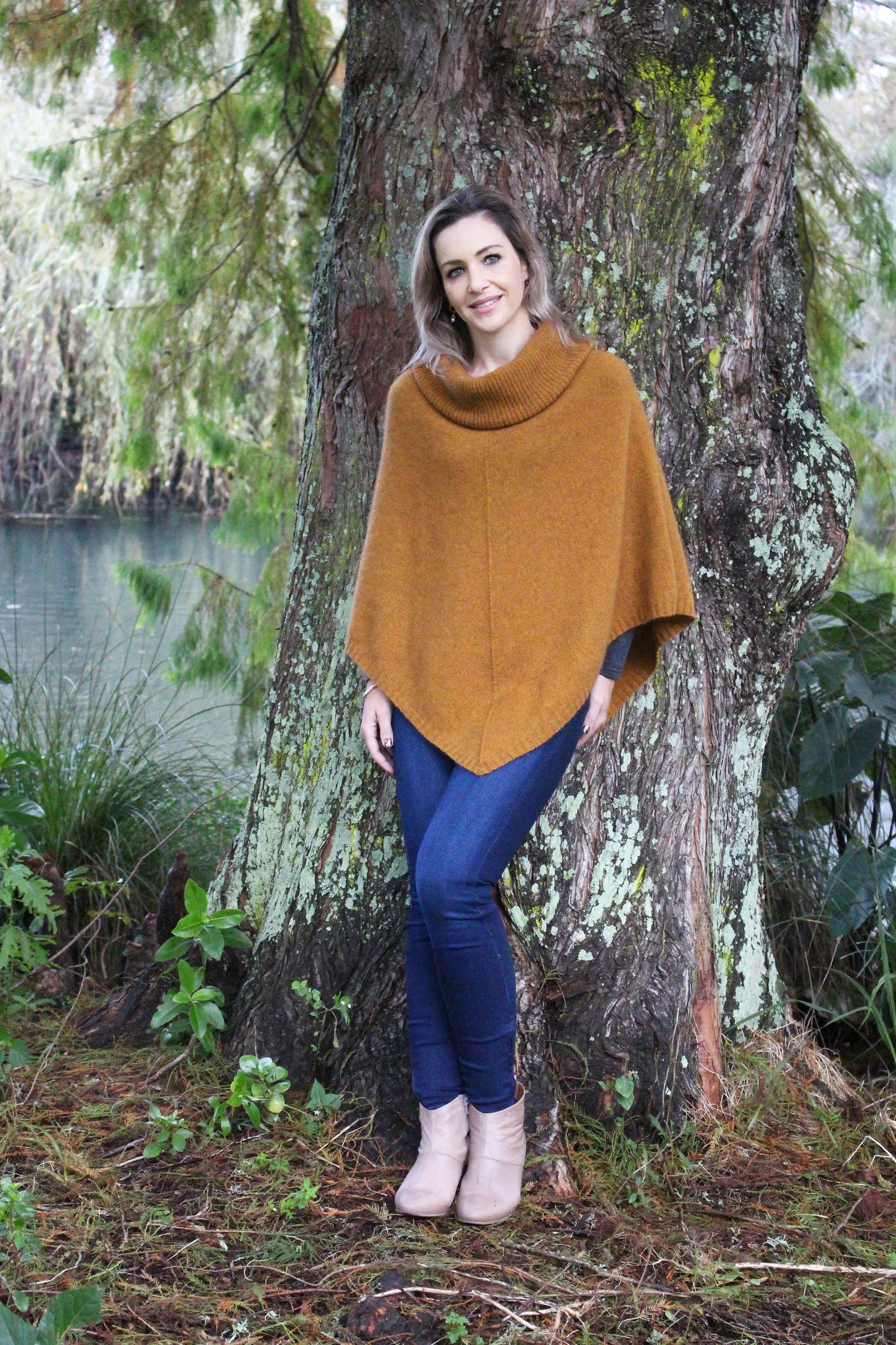 COWL NECK PONCHO