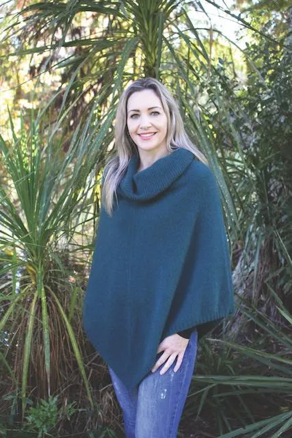 COWL NECK PONCHO