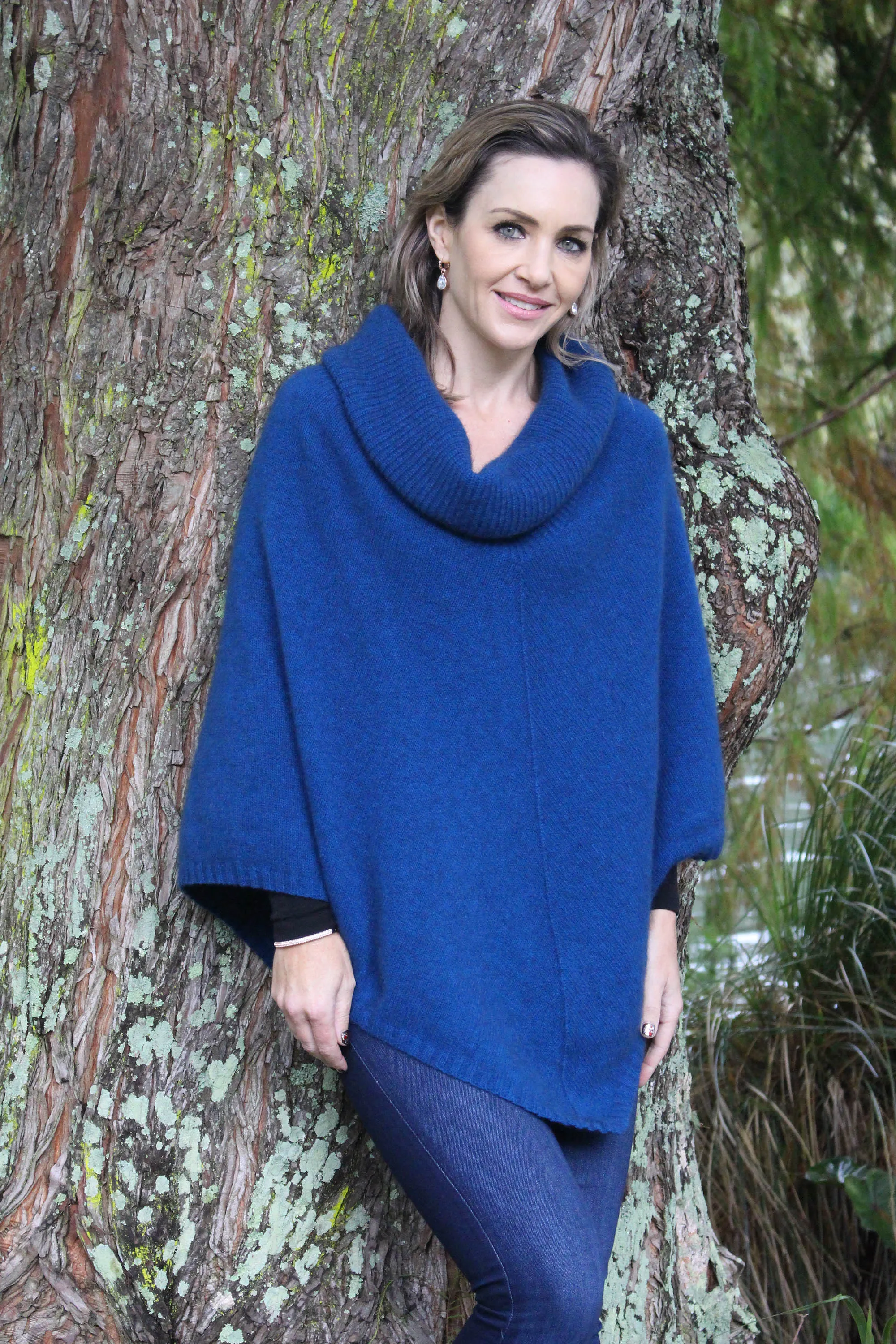 COWL NECK PONCHO