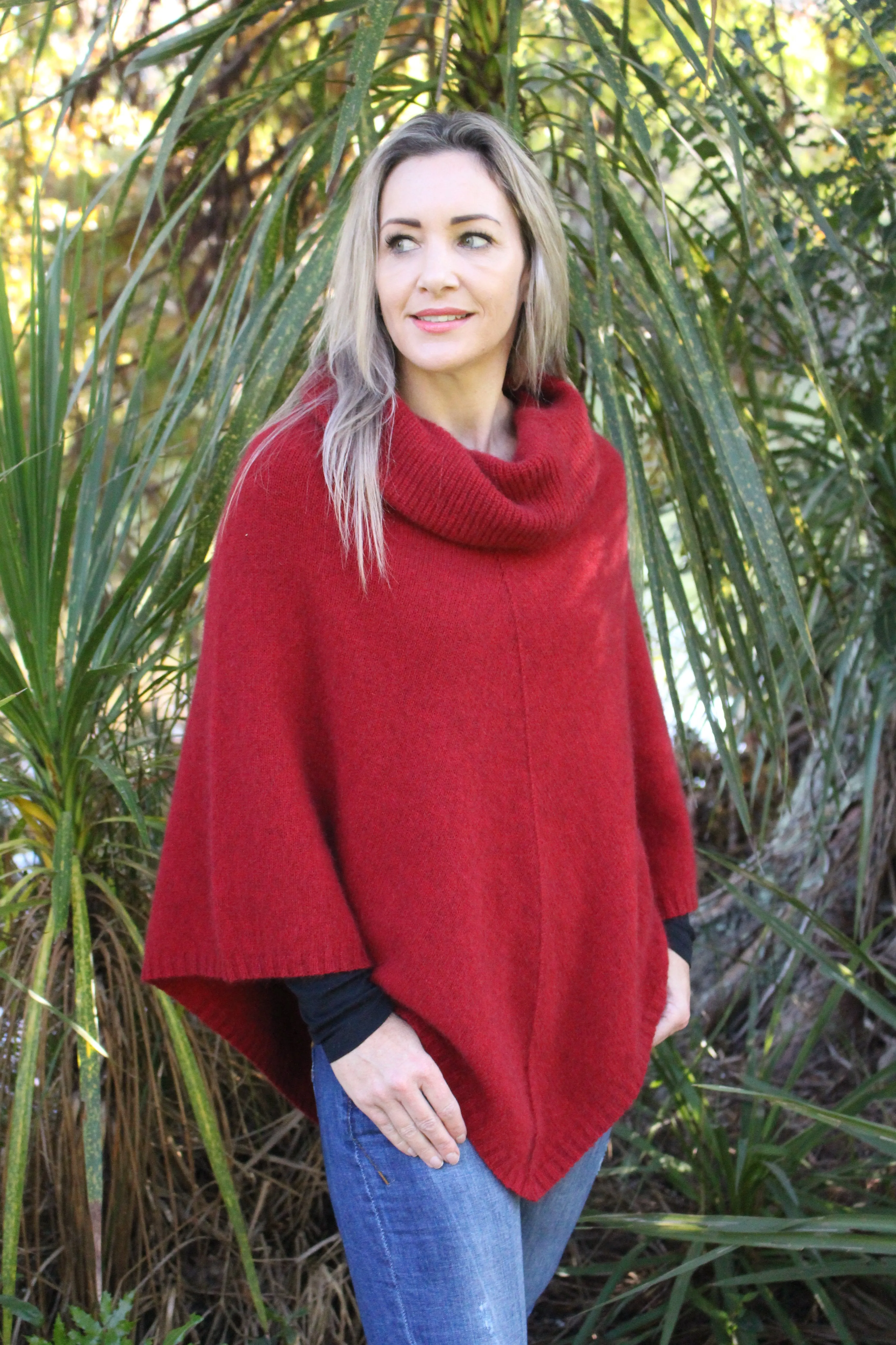 COWL NECK PONCHO