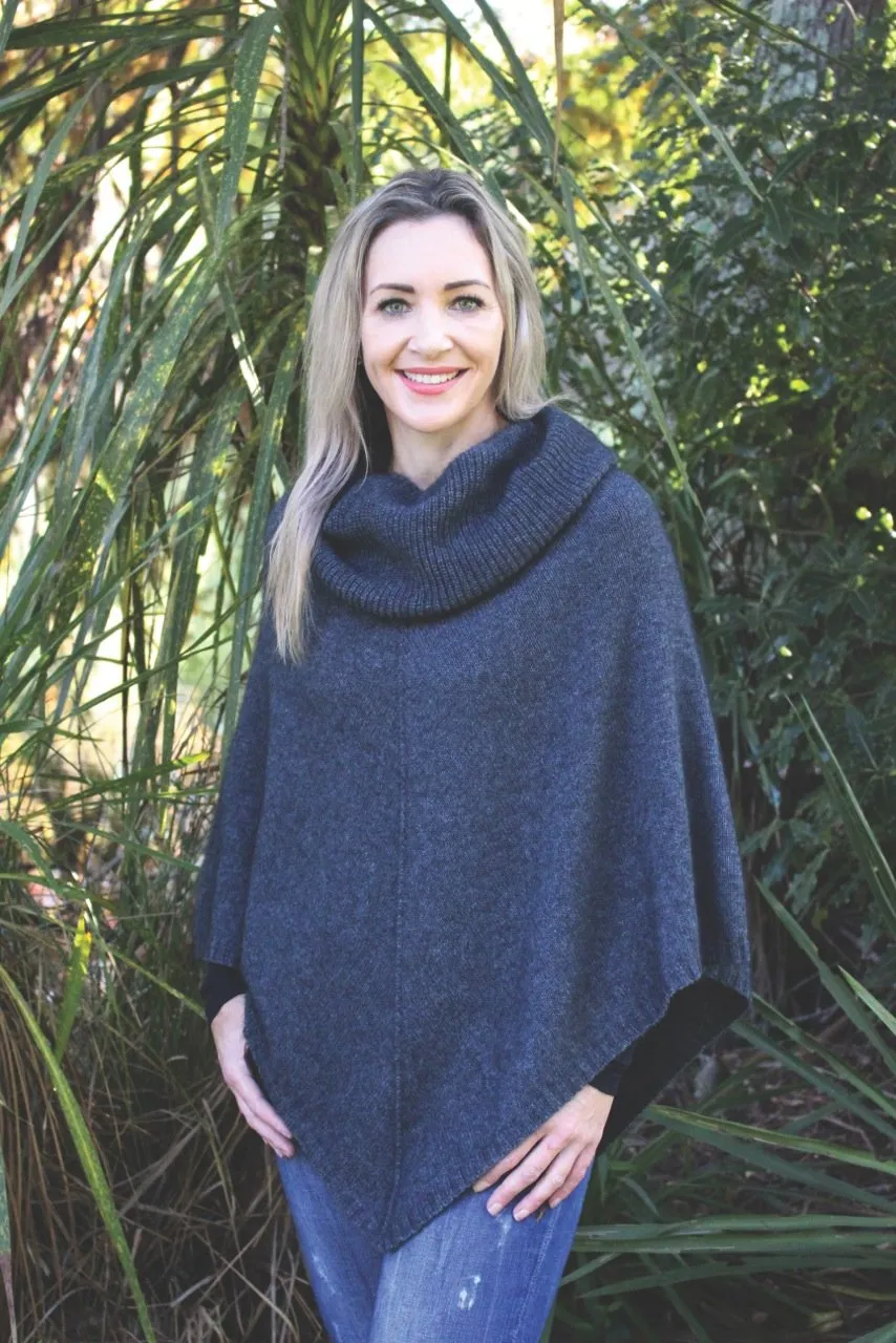 COWL NECK PONCHO