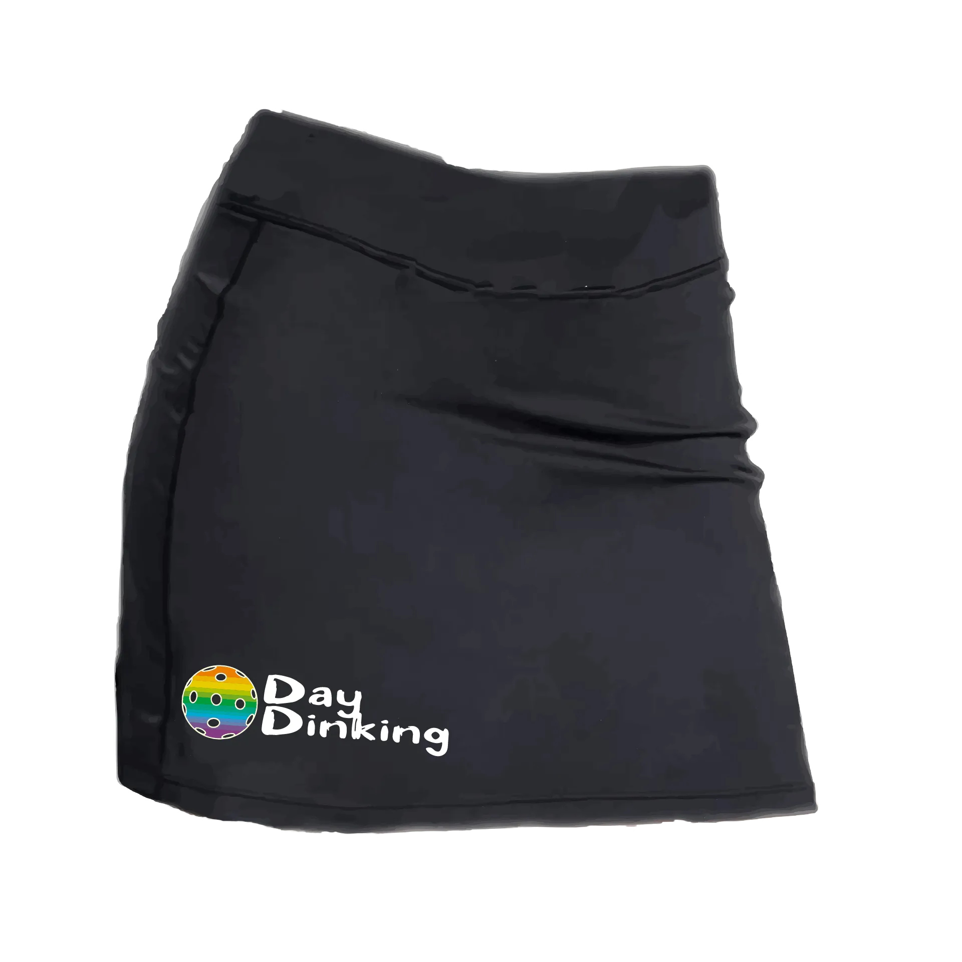 Day Dinking With Pickleballs (Colors Purple, Rainbow, White, Yellow, Red) | Women's Pickleball Skort