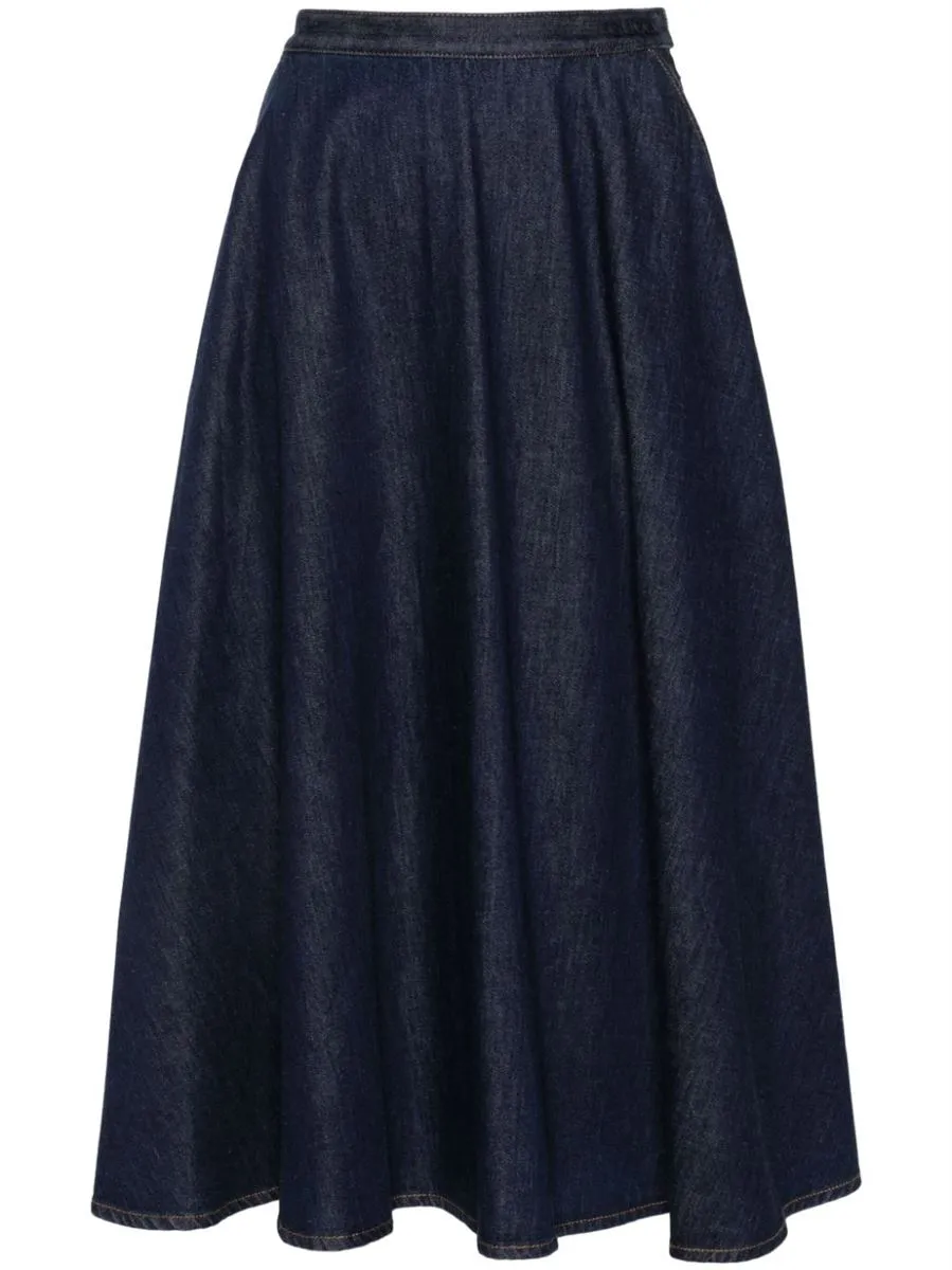 DENIM MIDI SKIRT