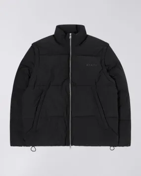 Detachable Sleeves Puffer black unwashed