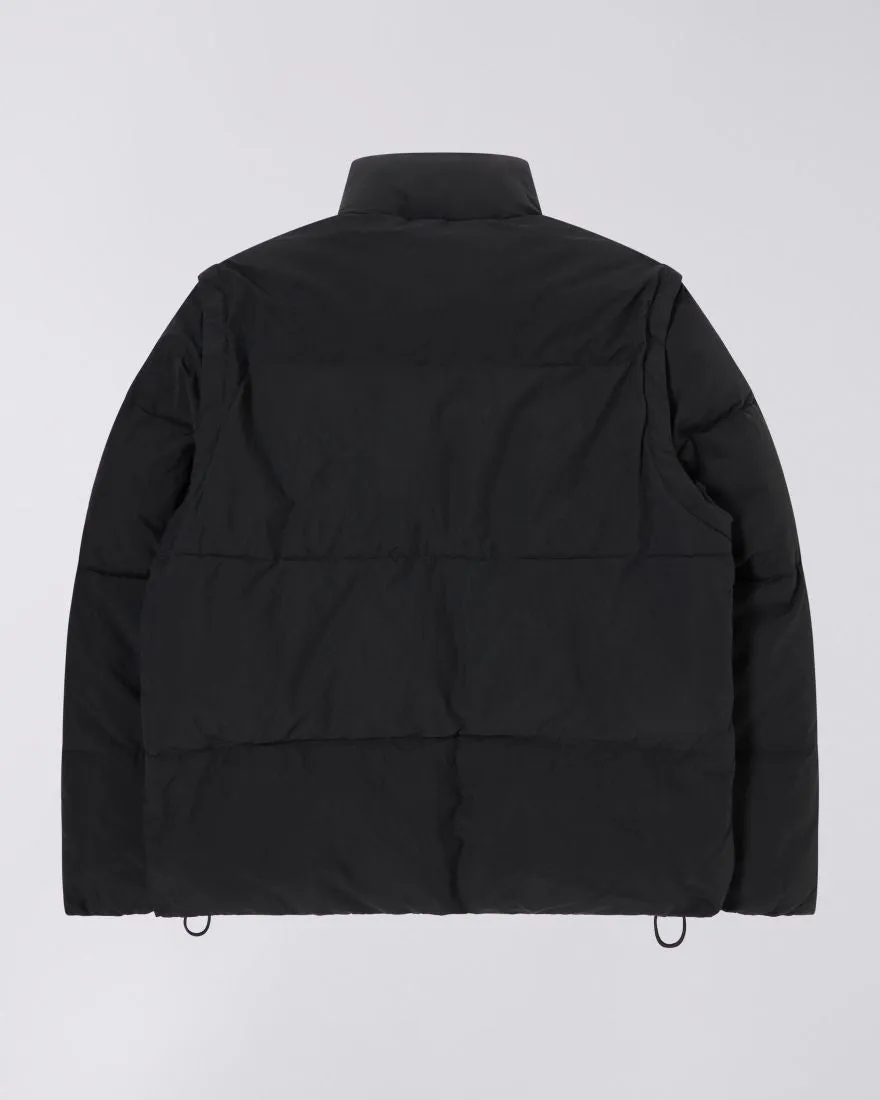 Detachable Sleeves Puffer black unwashed