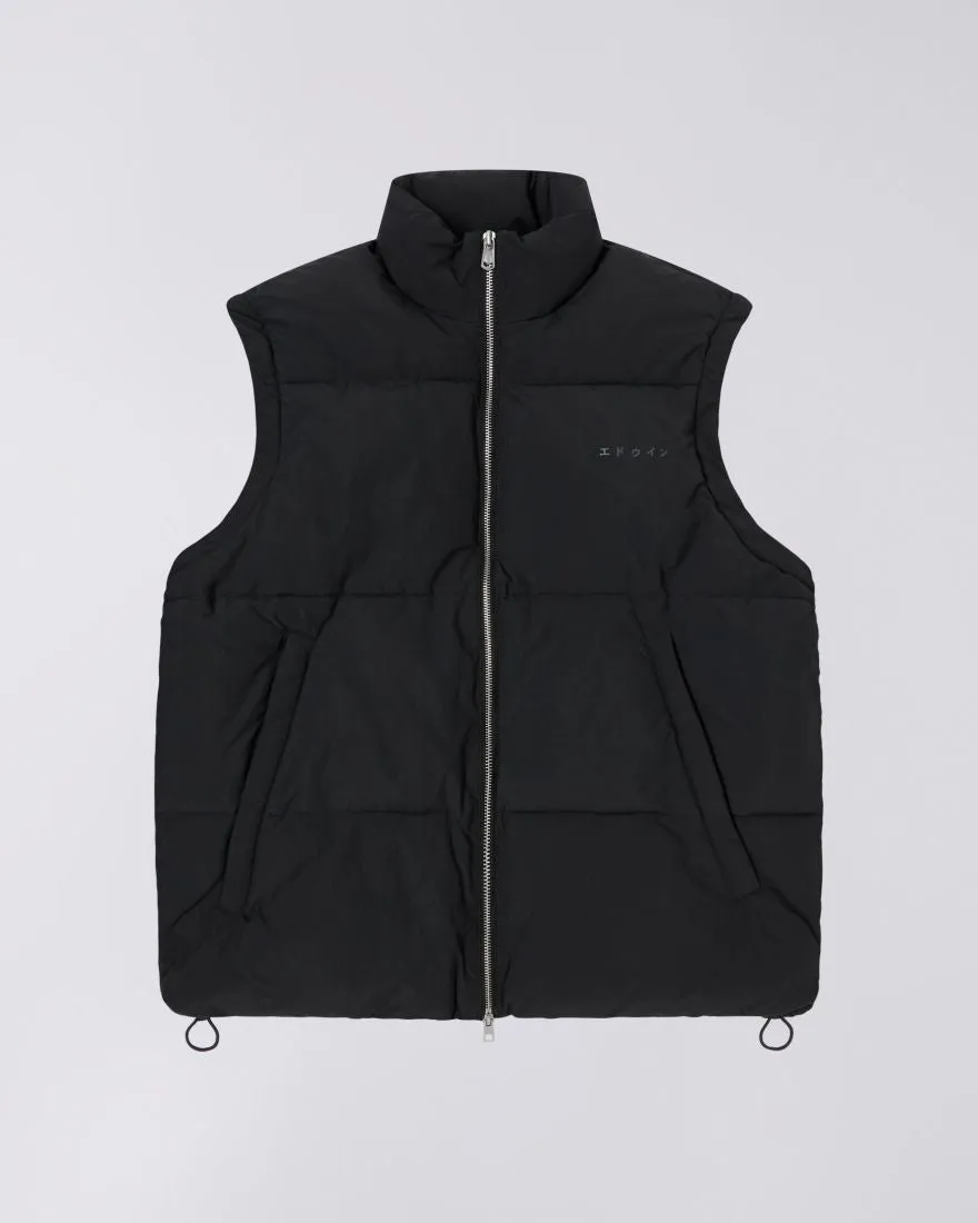 Detachable Sleeves Puffer black unwashed