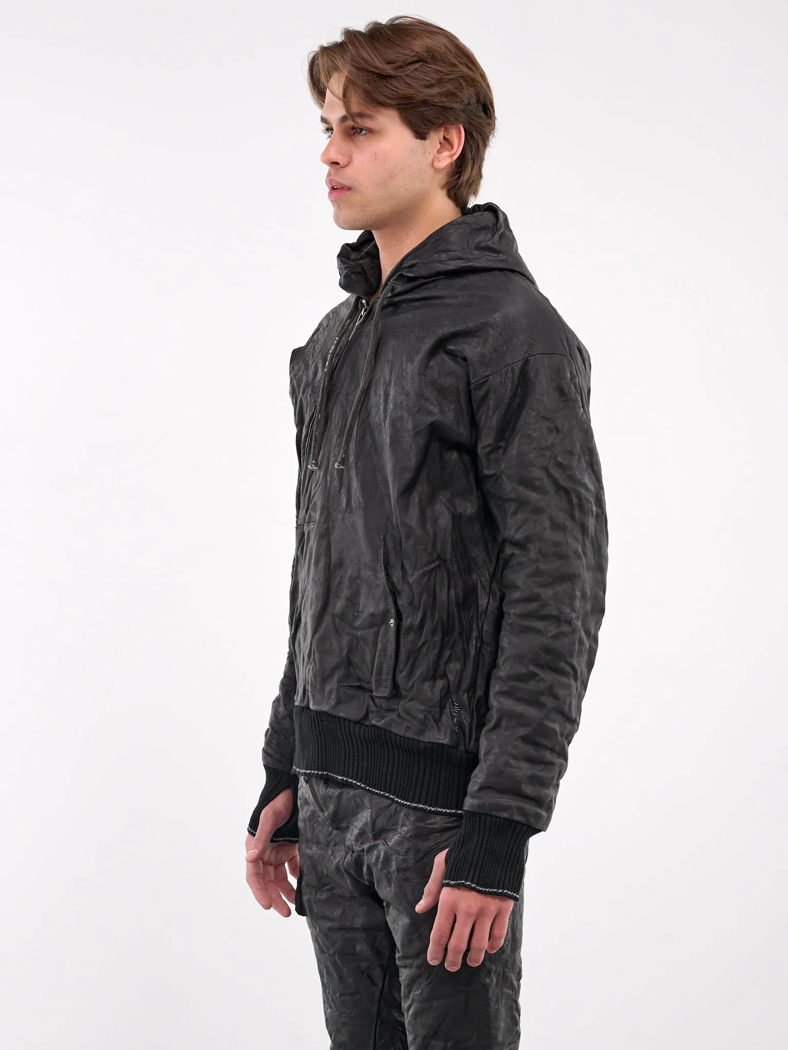 Displacement Hooded Parka Jacket (4834-BISON-FG-BLACK)