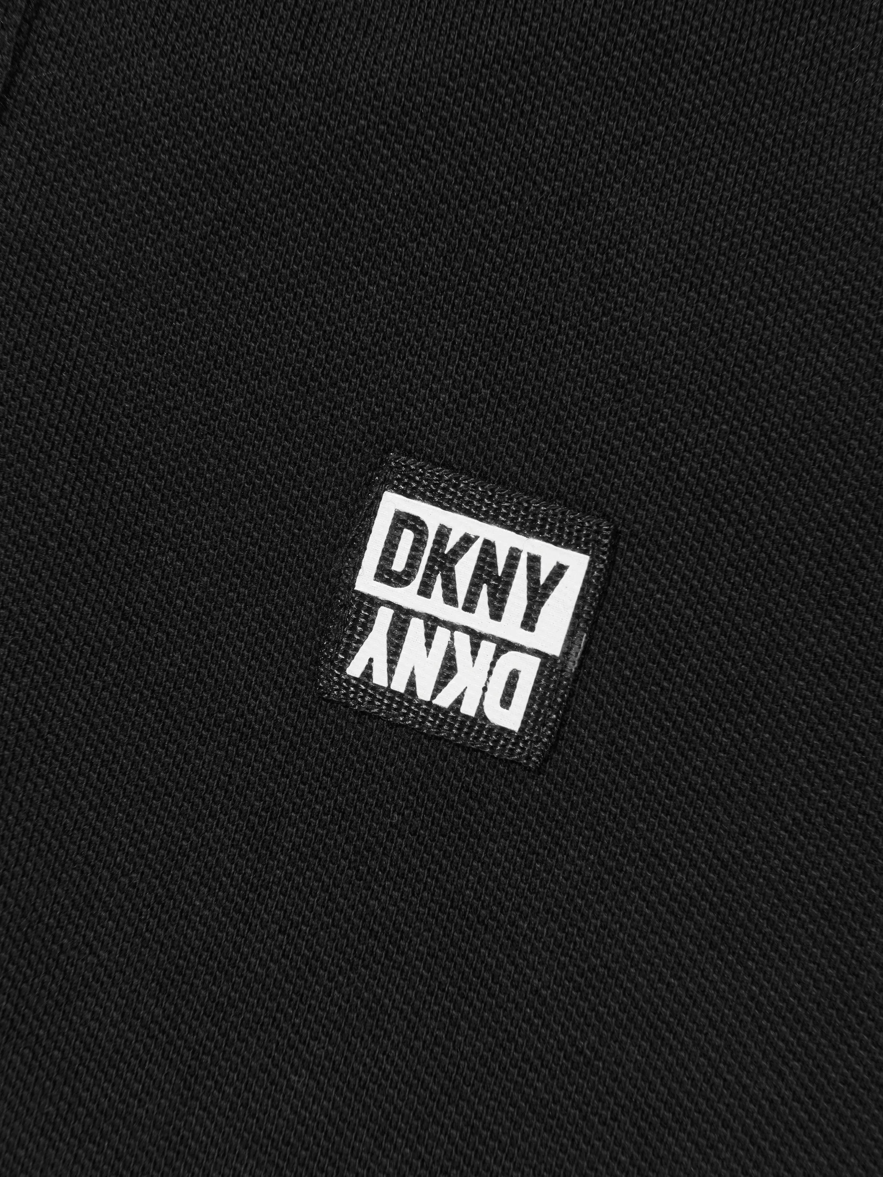 DKNY Boys Logo Polo Shirt in Black