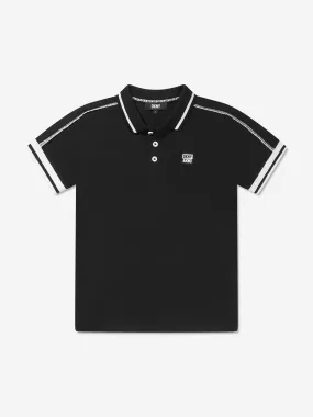 DKNY Boys Logo Polo Shirt in Black